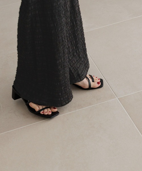 LOWRYS FARM（ローリーズファーム）の「ミニシャーリングフレアパンツ 451869（その他パンツ・レディース・ブラック/ブラウン/アイボリー・FREE）」の9枚目の写真