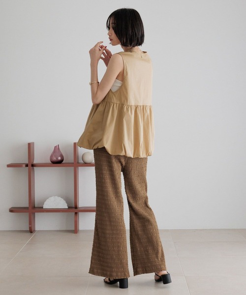 LOWRYS FARM（ローリーズファーム）の「ミニシャーリングフレアパンツ 451869（その他パンツ・レディース・ブラック/ブラウン/アイボリー・FREE）」の12枚目の写真