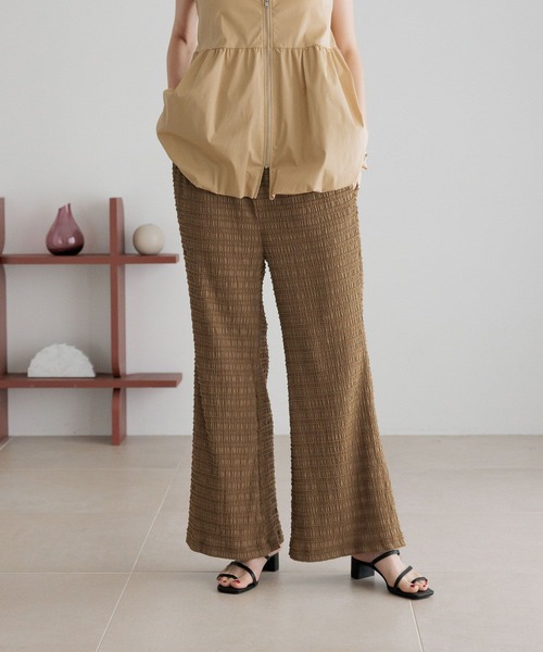 LOWRYS FARM（ローリーズファーム）の「ミニシャーリングフレアパンツ 451869（その他パンツ・レディース・ブラック/ブラウン/アイボリー・FREE）」の14枚目の写真