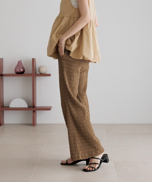 LOWRYS FARM（ローリーズファーム）の「ミニシャーリングフレアパンツ 451869（その他パンツ・レディース・ブラック/ブラウン/アイボリー・FREE）」の15枚目の写真