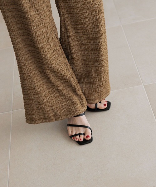 LOWRYS FARM（ローリーズファーム）の「ミニシャーリングフレアパンツ 451869（その他パンツ・レディース・ブラック/ブラウン/アイボリー・FREE）」の16枚目の写真