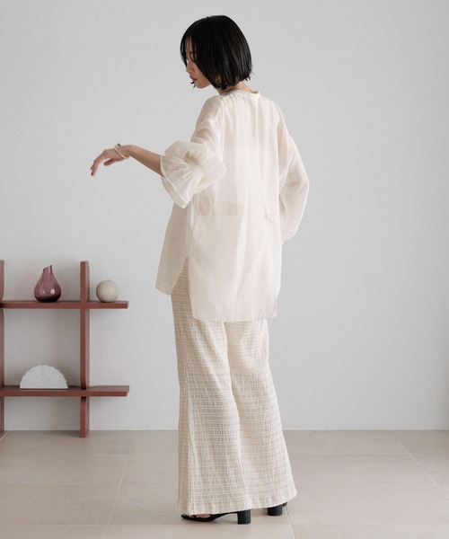 LOWRYS FARM（ローリーズファーム）の「ミニシャーリングフレアパンツ 451869（その他パンツ・レディース・ブラック/ブラウン/アイボリー・FREE）」の20枚目の写真