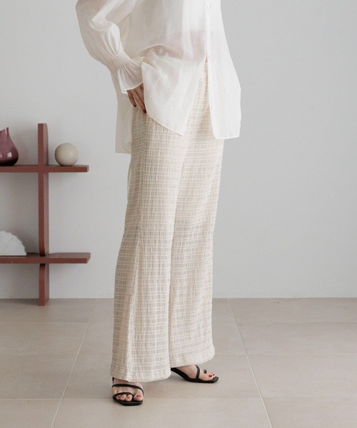 LOWRYS FARM（ローリーズファーム）の「ミニシャーリングフレアパンツ 451869（その他パンツ・レディース・ブラック/ブラウン/アイボリー・FREE）」の21枚目の写真