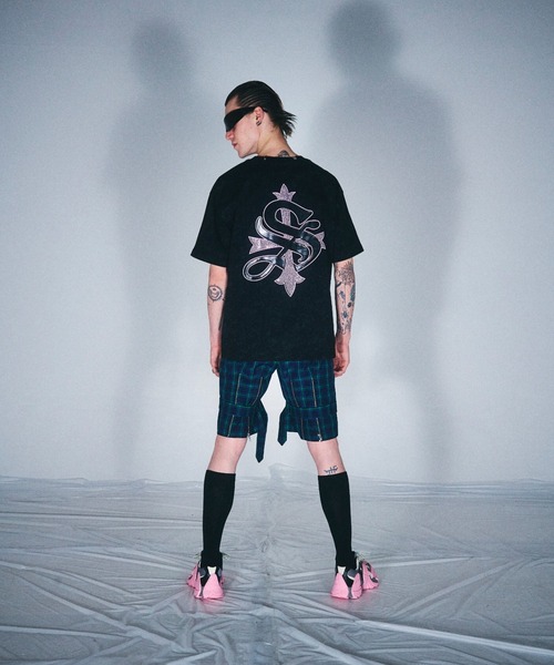 SUPPLIER（サプライヤー）の「Supplier/サプライヤー/【LHP EXCLUSIVE】Vintage Wash Pierced Cross Tee（Tシャツ/カットソー・メンズ・ピンク/ブラック/シルバー・M/L/XL）」の15枚目の写真