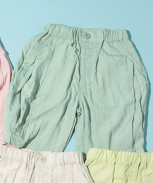 BREEZE(ブリーズ)の「【接触冷感/ジュニア対応】サマーエール シャーベットパンツ(その他パンツ・キッズ・ミント/サックスブルー/ライム/ピンク/ライトグレー・140/130/120/110/100/90/80/150)」の8枚目の写真