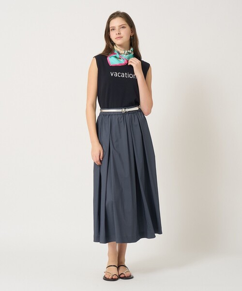 ANAYI（アナイ）の「VACATION ロゴ プルオーバー（ニット/セーター・レディース・ネイビー/オフホワイト/ピンク・38/36）」の12枚目の写真