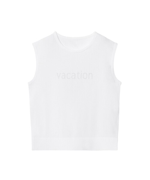 ANAYI（アナイ）の「VACATION ロゴ プルオーバー（ニット/セーター・レディース・ネイビー/オフホワイト/ピンク・38/36）」の15枚目の写真