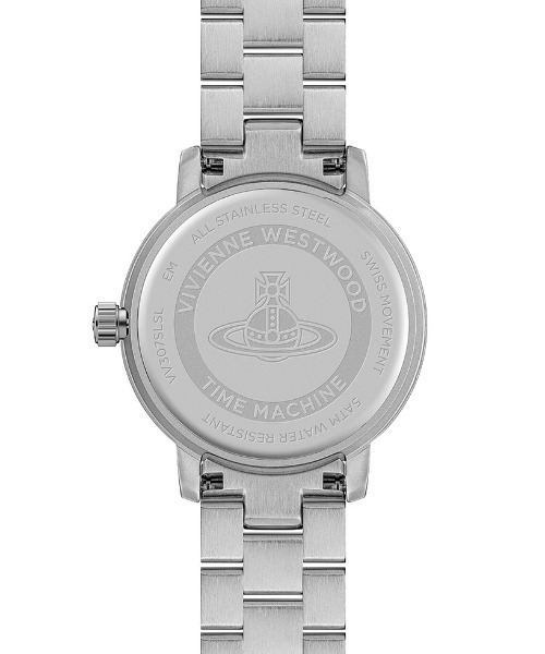 Vivienne Westwood(ヴィヴィアンウエストウッド)の「「Vivienne Westwood/ヴィヴィアン・ウエストウッド」ダリッジ - シルバー ブレスレット(アナログ腕時計・レディース・シルバー/コーラルピンク・34mm)」の8枚目の写真