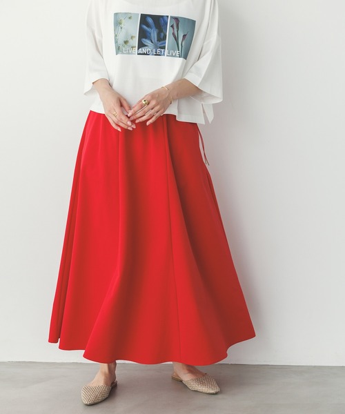 hunch（ハンチ）の「撥水 フレアスカート（スカート・レディース・レッド/ブラウン/ブラック・FREE）」の3枚目の写真