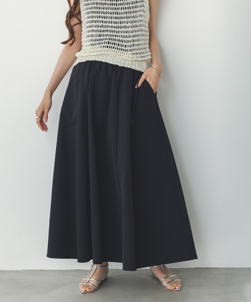 hunch（ハンチ）の「撥水 フレアスカート（スカート・レディース・レッド/ブラウン/ブラック・FREE）」の2枚目の写真