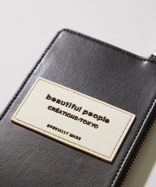 beautiful people コイン&カードホルダー　カードケース 別注コイン＆カードホルダー(FREE BLACK): beautiful people