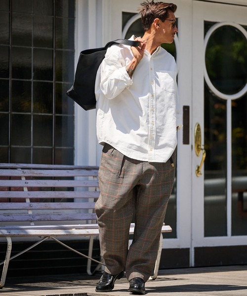 mp13720- Routine Plaid Pattern Pants チェック柄パンツ