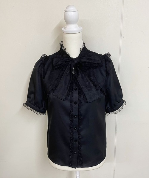 MA*RS（アメーバーマーズ）の「リボンレースボレロブラウス（シャツ/ブラウス・レディース・ブラック/ホワイト・FREE）」の14枚目の写真