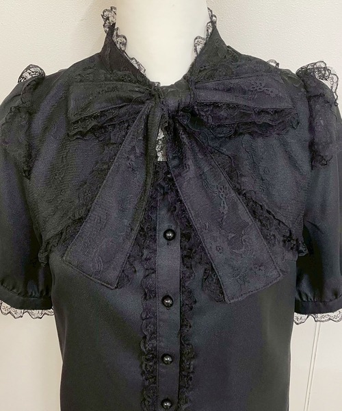 MA*RS（アメーバーマーズ）の「リボンレースボレロブラウス（シャツ/ブラウス・レディース・ブラック/ホワイト・FREE）」の12枚目の写真