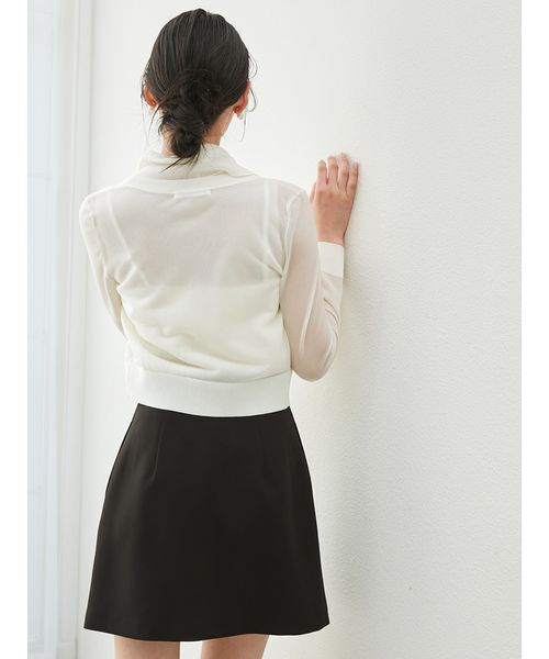 SNIDEL(スナイデル)の「ラップディティールシンプルスカショーパン(その他パンツ・レディース・アイボリー/ブラック/グレー・0/1/2)」の10枚目の写真