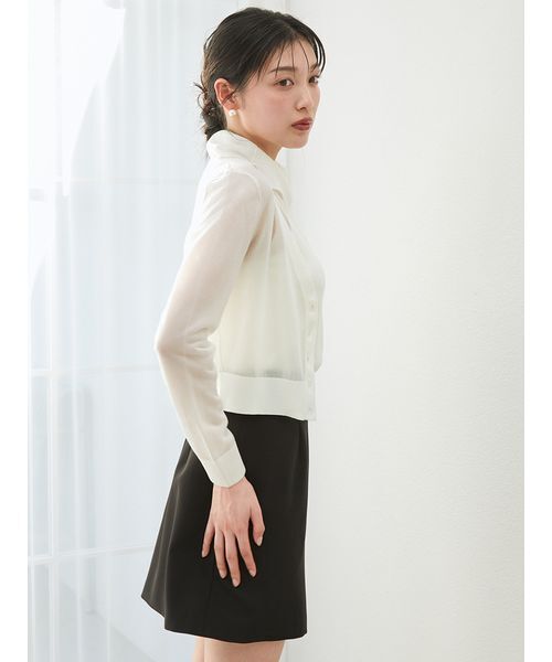 SNIDEL(スナイデル)の「ラップディティールシンプルスカショーパン(その他パンツ・レディース・アイボリー/ブラック/グレー・0/1/2)」の9枚目の写真