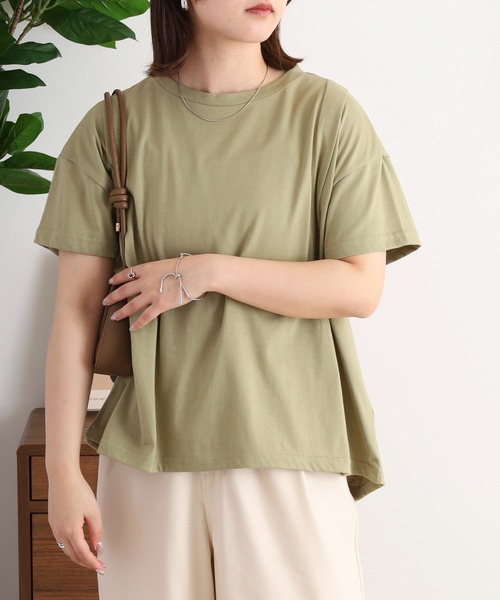 美品 amitie リボン レース Tシャツ カットソー ブラック L STRAWBERRY-FIELDS tシャツ レースアクセントカットソー