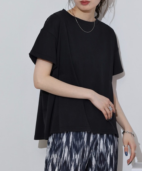 アミティエ amitie サークルレースコットンプルオーバー 洗える 日本製 レディース 綿 プルオーバー ブラウス トップス tシャツ カットソー コットン 春夏秋 アミティエ amitie サークルレースコットンプルオーバー 洗える