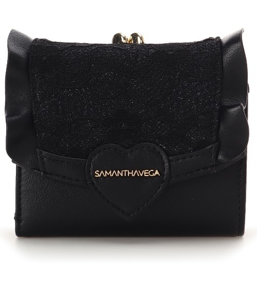 SAMANTHAVEGA(サマンサベガ)の「レースハートベルト折財布(財布・レディース・ピンク/ライトブルー/ブラック・FREE)」の8枚目の写真