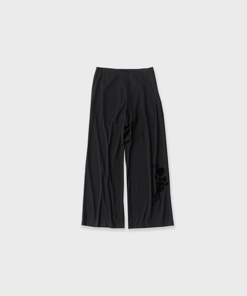 LE CIEL BLEU(ルシェルブルー)の「LE CIEL BLEU/ルシェルブルー Sheer Relax Pant w/Flocked Flower シアーリラックスパンツwフロックフラワー(その他パンツ・レディース・ブラック/グレー/ブラウン・34/38/36)」の13枚目の写真
