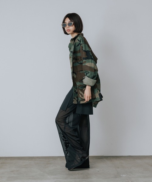 LE CIEL BLEU(ルシェルブルー)の「LE CIEL BLEU/ルシェルブルー Sheer Relax Pant w/Flocked Flower シアーリラックスパンツwフロックフラワー(その他パンツ・レディース・ブラック/グレー/ブラウン・34/38/36)」の16枚目の写真