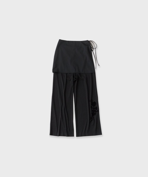 LE CIEL BLEU(ルシェルブルー)の「LE CIEL BLEU/ルシェルブルー Sheer Relax Pant w/Flocked Flower シアーリラックスパンツwフロックフラワー(その他パンツ・レディース・ブラック/グレー/ブラウン・34/38/36)」の20枚目の写真