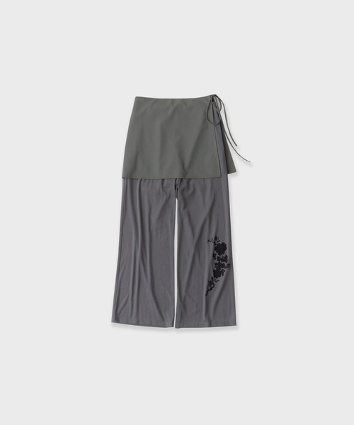 LE CIEL BLEU(ルシェルブルー)の「LE CIEL BLEU/ルシェルブルー Sheer Relax Pant w/Flocked Flower シアーリラックスパンツwフロックフラワー(その他パンツ・レディース・ブラック/グレー/ブラウン・34/38/36)」の21枚目の写真