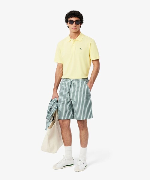 LACOSTE（ラコステ）の「リヨセルブレンドストライプショーツ（その他パンツ・メンズ・ライトブルー/グリーン・2/3/4/5）」の3枚目の写真