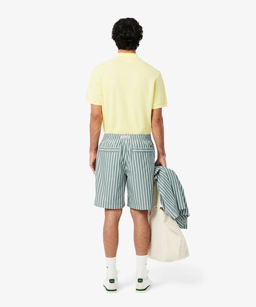 LACOSTE（ラコステ）の「リヨセルブレンドストライプショーツ（その他パンツ・メンズ・ライトブルー/グリーン・2/3/4/5）」の4枚目の写真
