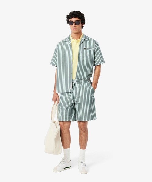 LACOSTE（ラコステ）の「リヨセルブレンドストライプショーツ（その他パンツ・メンズ・ライトブルー/グリーン・2/3/4/5）」の10枚目の写真