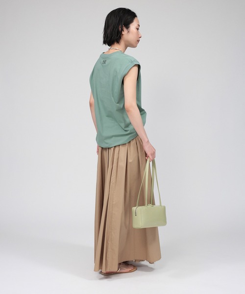 BABYLONE(バビロン)の「PLAYFUL ノースリTEE(タンクトップ・レディース・チャコール/ホワイト/ライム・フリー)」の21枚目の写真