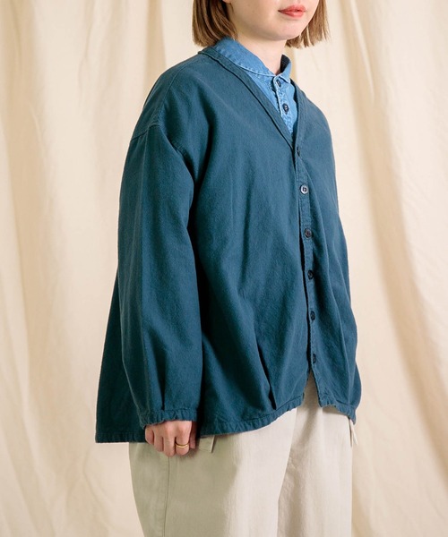 Brocante / ブロカント] 20sフランネル カルディガンシャツ | Domingo