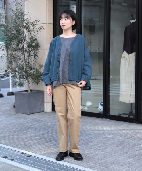 Brocante / ブロカント] 20sフランネル カルディガンシャツ | Domingo