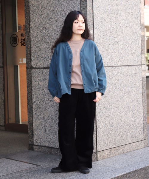 Brocante / ブロカント] 20sフランネル カルディガンシャツ | Domingo