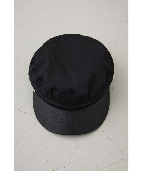 AZUL by moussy（アズールバイマウジー）の「フェイクレザーナローロープツイルキャスケット（キャスケット・レディース・ブラック/ベージュ・FREE）」の8枚目の写真