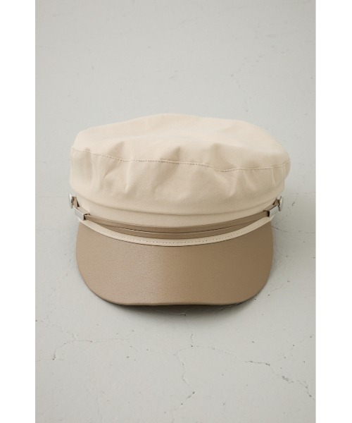 AZUL by moussy（アズールバイマウジー）の「フェイクレザーナローロープツイルキャスケット（キャスケット・レディース・ブラック/ベージュ・FREE）」の17枚目の写真
