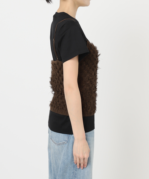 Spick & Span(スピックアンドスパン)の「手洗い可 / フリンジニットキャミソール(キャミソール・レディース・ホワイト/ブラウン/ブラック・FREE)」の21枚目の写真