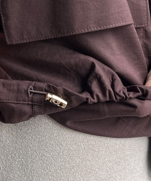 DouDou（ドゥドゥ）の「フーディージップブルゾン（その他アウター・レディース・ブラウン/ピンク/ブラック/グレイッシュベージュ・FREE）」の13枚目の写真