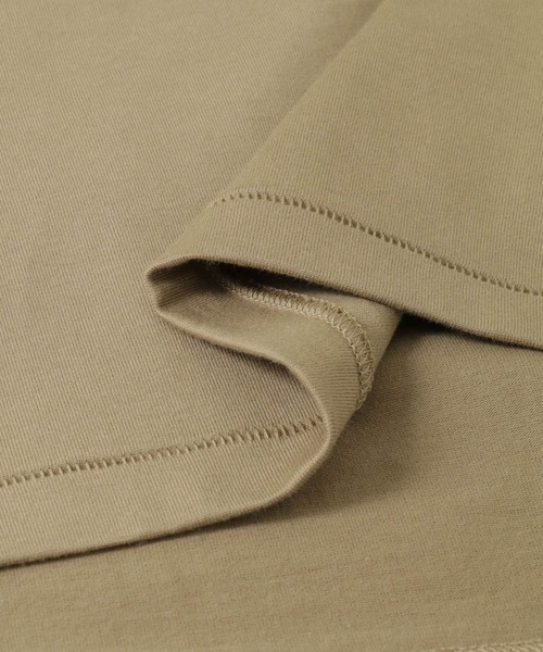 ATON（エイトン）の「ATON　SUVIN 60/2 PERFECT SHORT-SLEEVE（Tシャツ/カットソー・レディース・キャメル/グリーン/ブラック・2）」の9枚目の写真