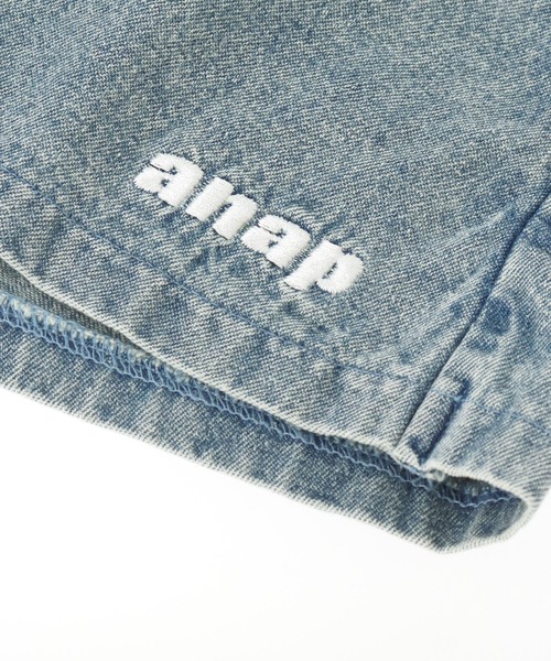 ANAP kids（アナップキッズ）の「ファー シッポ付き フェイクベルトミニ スカパン【ジュニアお揃い】（スカート・キッズ・カーキ/ライトブルー/ブラック/ラベンダー・110cm/130cm/120cm/130/120/110）」の19枚目の写真