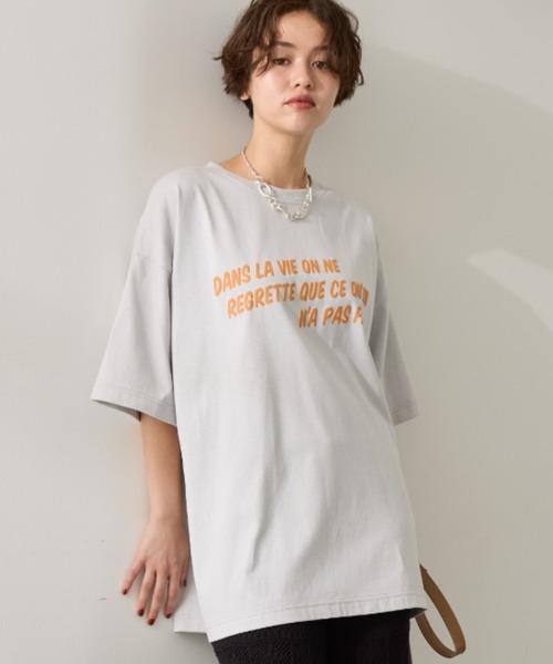 【美風合】 45rpm アメリカン プリント Tシャツ 1 生成り ホワイト ♪ 発砲プリント Tシャツ（Tシャツ/カットソー）｜AMERICAN HOLIC