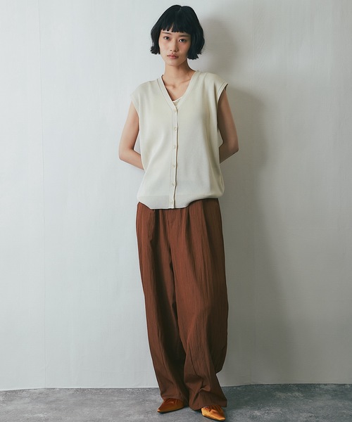 ANOTHER S（アナザーエス）の「【セットアップ対応】リネンライクカーブパンツ（その他パンツ・レディース・ベージュ/ブラウン/ブラック・FREE）」の21枚目の写真