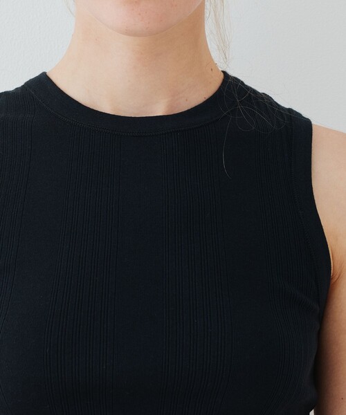 GALERIE VIE(ギャルリー ヴィー)の「ランダムテレコ ノースリーブプルオーバー(タンクトップ・レディース・ブラック/ホワイト/ネイビー/ブルー系その他・FREE)」の9枚目の写真