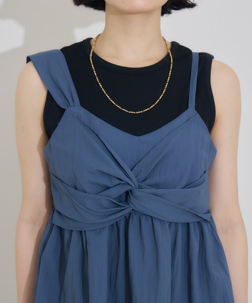 KATHARINE ROSS（キャサリンロス）の「【PILLINI/ピリーニ】アシンメトリーツイストビスチェ（ベスト・レディース・ブラック/ベージュ/ブルー・MEDIUM）」の10枚目の写真