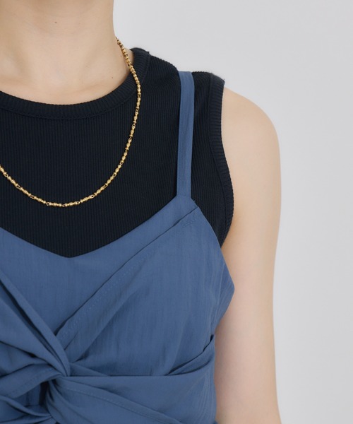 KATHARINE ROSS（キャサリンロス）の「【PILLINI/ピリーニ】アシンメトリーツイストビスチェ（ベスト・レディース・ブラック/ベージュ/ブルー・MEDIUM）」の8枚目の写真