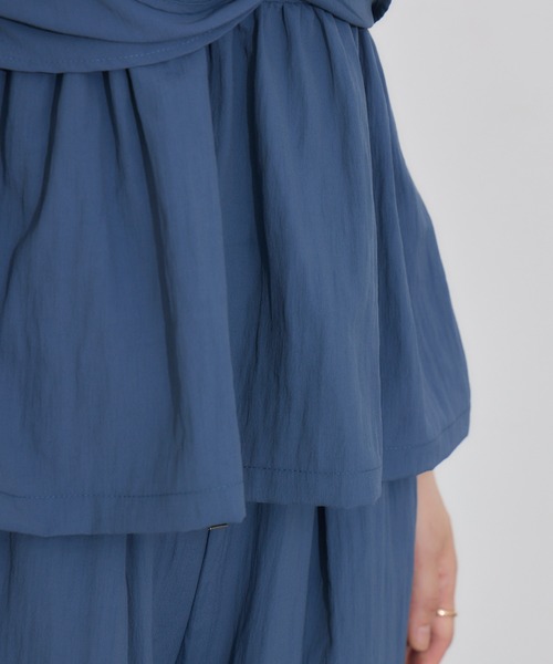 KATHARINE ROSS（キャサリンロス）の「【PILLINI/ピリーニ】アシンメトリーツイストビスチェ（ベスト・レディース・ブラック/ベージュ/ブルー・MEDIUM）」の6枚目の写真