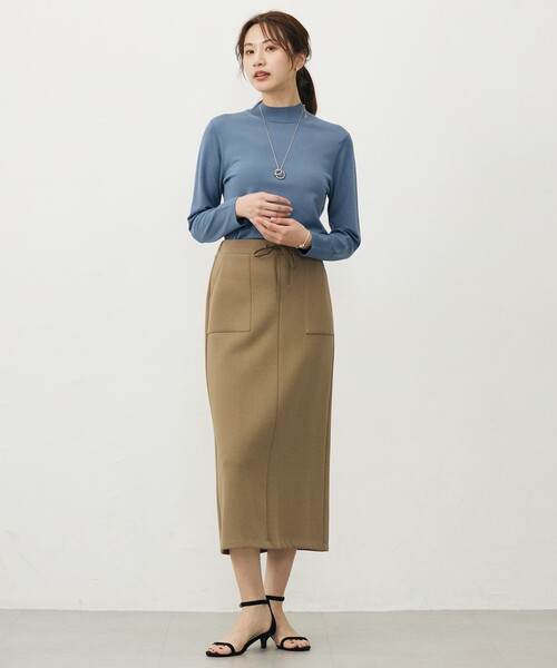 J.PRESS(ジェイプレス)の「【WEB限定】リブダンボール スカート(スカート・レディース・ブラック系/カーキ系・T13/T15)」の21枚目の写真