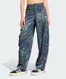 廃盤 adidas originals 迷彩 サテンカーゴパンツ ワイドレッグ adidas｜アディダスのカーゴパンツ（ワイド・ルーズ）通販