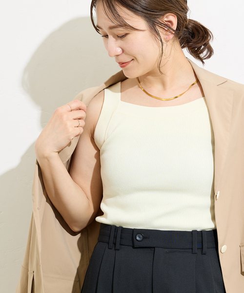 Spick&Span メッシュアメスリニットタンク メッシュアメスリニットタンク（タンクトップ）｜Spick & Span