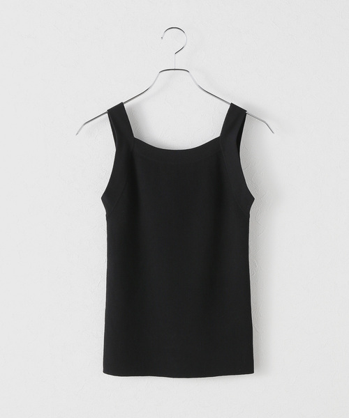 JOURNAL STANDARD(ジャーナルスタンダード)の「アメスリニットタンクトップ(タンクトップ・レディース・ブラウン/ブラック/ホワイト×ホワイト・FREE)」の7枚目の写真